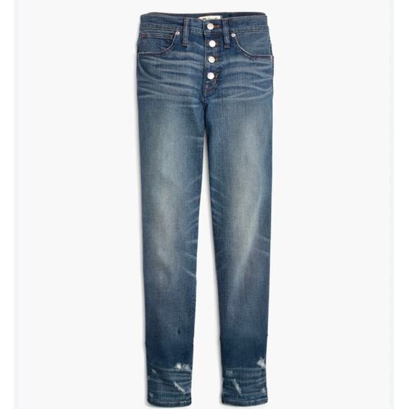 Madewell Tall Slim Straight Jeans: Distressed
Button-Front Edition size 30 - Picture 2 of 12